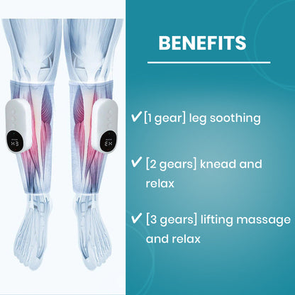 Portable & Adjustable Compression Leg Massager