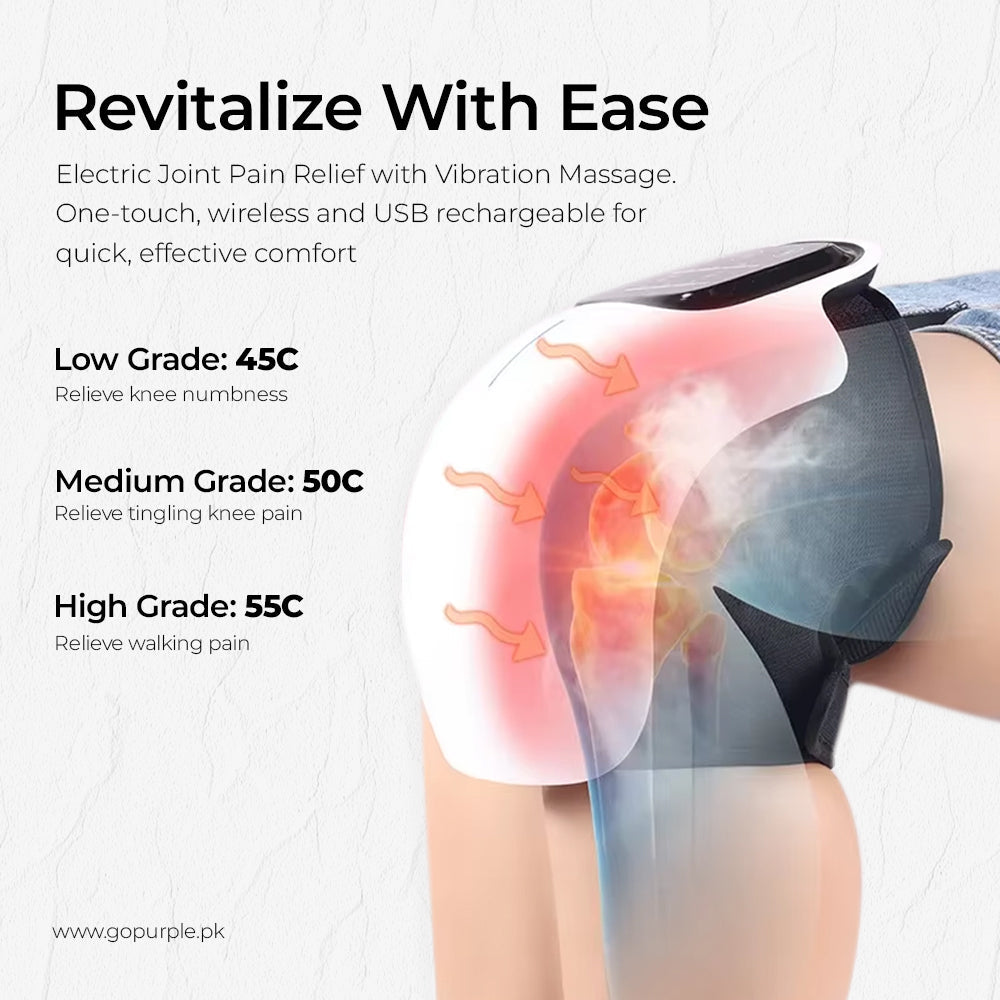 Purple Knee Massager Device